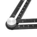 Adjustable Six Fold Tool Ruler Drill Guide Opening Ceramic Tile Hole Locator Set Universal Hole Punch 25/40/45/55/75mm Drill Guide Set