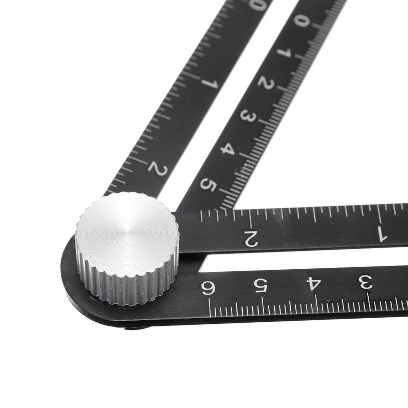 Adjustable Six Fold Tool Ruler Drill Guide Opening Ceramic Tile Hole Locator Set Universal Hole Punch 25/40/45/55/75mm Drill Guide Set