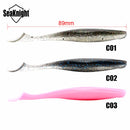 SeaKnight SL003 6pcs/bag 6.2g 89mm/3.5in Soft Fishing Lure T-Tail Flexible Swimbait Fishing Bait