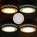220V 12W Dimmable LED Round Ceiling Light Fixture Thin Flush Mount Home