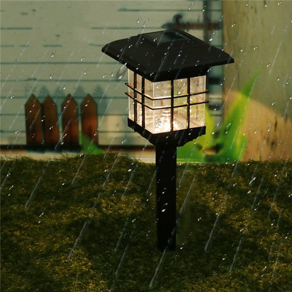LED Solar Lights Waterproof Column Headlight Lawn Lamp for Outdoor Garden Yard