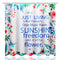 Sunshine Waterproof Bathroom Shower Curtain Toilet Cover Mat Non-Slip Rug Set