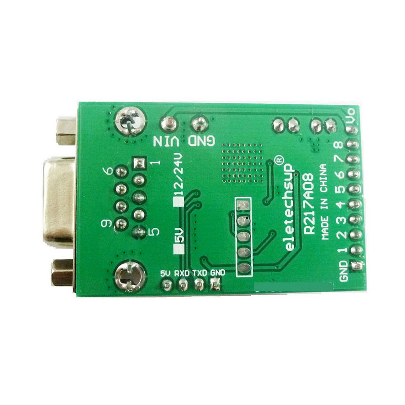 8Channel RS232 TTL232 IO Control Switch Board Com DB9 Serial Port for Momentary Self-locking Interlock Latch Delay Relay Module