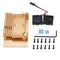 Black/Silver/Golden Dual Fan Aluminum Alloy Case Metal Protective Shell Radiator Enclosure for Raspberry Pi 4 Model B+