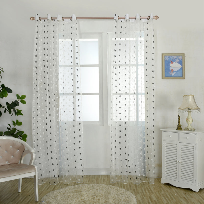 Honana WX-C11 1x2m Fashion Bird Nest Voile Door Curtain Panel Window Room Divider Sheer Curtain Home Decor