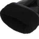 Thermal Leather Gloves Men Winter Warm Touch Screen Driving Gloves Black
