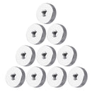 10Pcs M5 Manual Knurled Thumb Aluminum Alloy Screw Nut Spacer Flat Washer