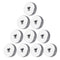 10Pcs M5 Manual Knurled Thumb Aluminum Alloy Screw Nut Spacer Flat Washer