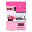 Large Girl Kid Wooden Play Kitchen Playset Children's Role Play Pretend Set Toys