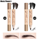 Music Flower Makeup Eyebrow Pen Eyebrow Dyeing Cream Brush Lasting Cosmetics