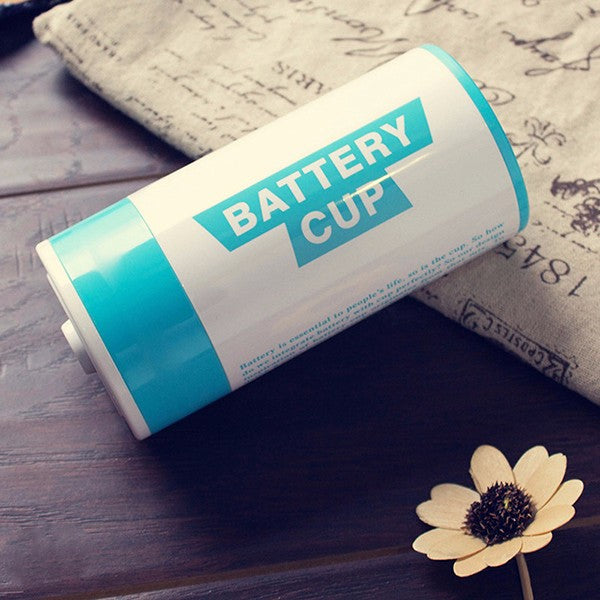 350ML Stainless Steel AA Battery Style Insulation Cup Creative Battery Coffee Vacuum Cup Thermos