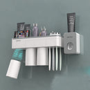 Bakeey Automatic 2/3Cup Magnetic Toothbrush Holder Cups Wall Mount Stand Bathroom Tools No Punching