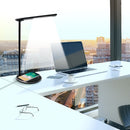 USB LED Desk Lamp Table Qi Wireless Charger Reading Touch Light Adjustable for Qi-enabled Smart Phone