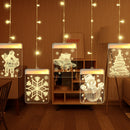 USB Remote Control 8 Modes LED String Light 3D Luminous Letters Fairy Christmas Garlands Curtain Hanging Lamp