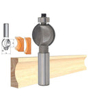 Drillpro 1/2 Inch Shank Router Bit Convex Edge Nail Clippers Round Arc Carving Bit Woodworking Router Bit