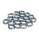 150Pcs Adjustable Double Ear O Hydraulic Hose Fuel Clamp Sealing Pressure 5-20mm