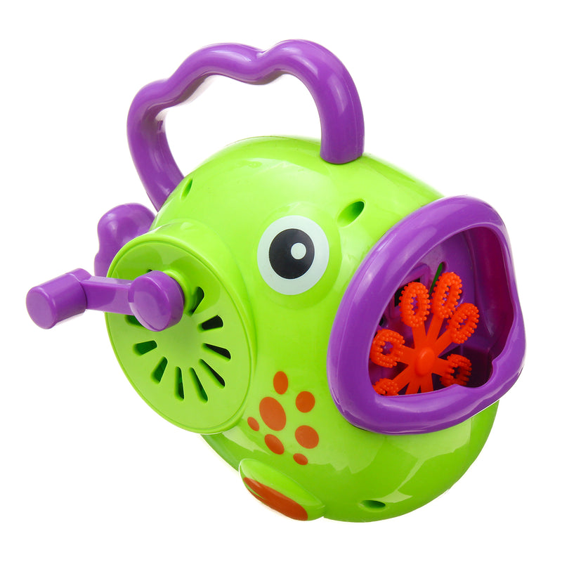 Car Fish Manual Bubble Machine Baby Shower Bubble Maker Blower Science Toys