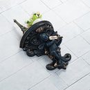 Retro Wall Hanging Flower Pot Angel Plaster Corbel Shelf Art Rococo Shelf Storage Decorations