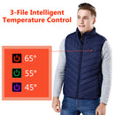 9 HeatingPads Blue USB Men Women Electric Heated Vest Jacket Coat Washable Warm