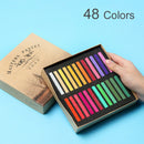 Marie's F2012 Color Chalk Painting Crayon Soft Dry Pastel Dye Hair 12/24/36/48 Colors/Set Art Drawing Set Office School Students Art Supplies