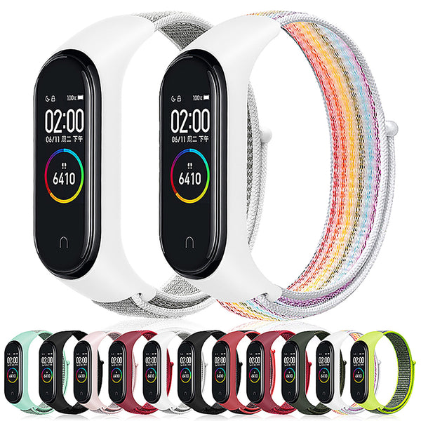 Bakeey Nylon Loopback Integrated Design Watch Band Strap for Xiaomi Mi Band 4&3