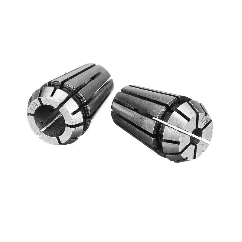 2pcs 1/8 1/4 Inch ER25 Spring Collet Set CNC Carving Machine Milling Chuck Collet