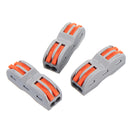 Minleaf 48Pcs Electrical Wiring Household 2PIN Docking Connector Electrical Connectors Wire Terminal Block Universal Electrical Wire Connector