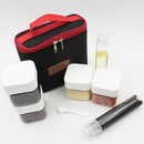 IPRee 8Pcs Outdoor Seasoning Box Spice Jar Oil Storage Bottle Camping Picnic BBQ Bag Tableware