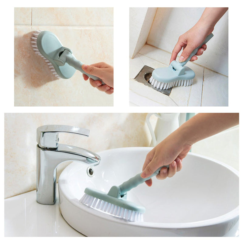 Retractable Bathroom Long Handle Brush Wall Floor Scrub BathTub Shower Tile Cleaning Brushes Tool