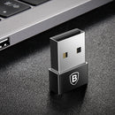 Baseus USB Male to Type C Female 2.4A Cable OTG U Disk Charger Adapter Plug Converter for Samsung S8