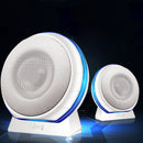 3.5mm+USB Dual HiFi Stereo Bass Desktop Speaker Mini Backlit Sound Box