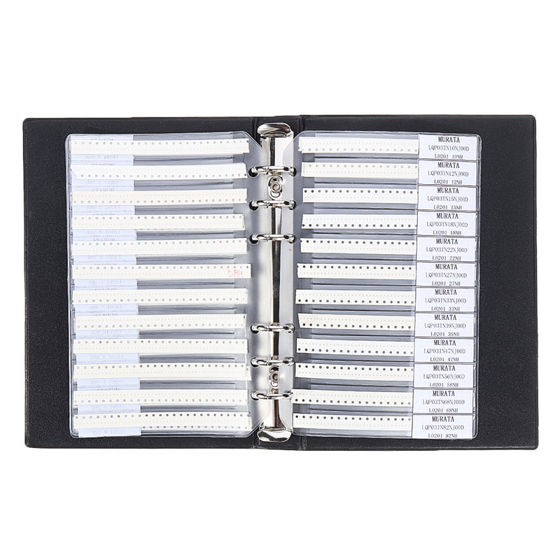 1900pcs 38 Values 50 Each 0201 muRata SMD Chip Inductors Assorted Kit 0.6nH~100nH Sample Book