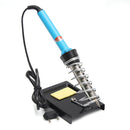 60w Soldering Iron Tips Tool Kit Stand Sponge Desolder Pump Solder Wire Magnifier AU