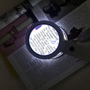 5x 10x USB 8 LED Lights Handheld Stand Desktop Reading Magnifier