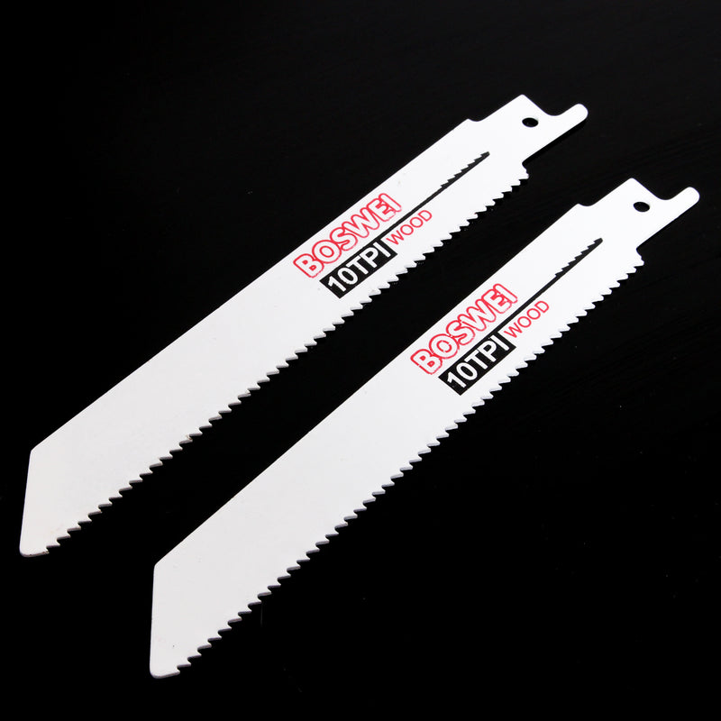 10pcs 6TPI/8TPI/10TPI Reciprocating Saw Blades Wood Metal Cutter Blade