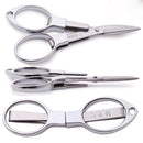 Glasses Shape Tailor Shears Sewing Portable Folding Stainless Steel Scissor For Clothes Sewing