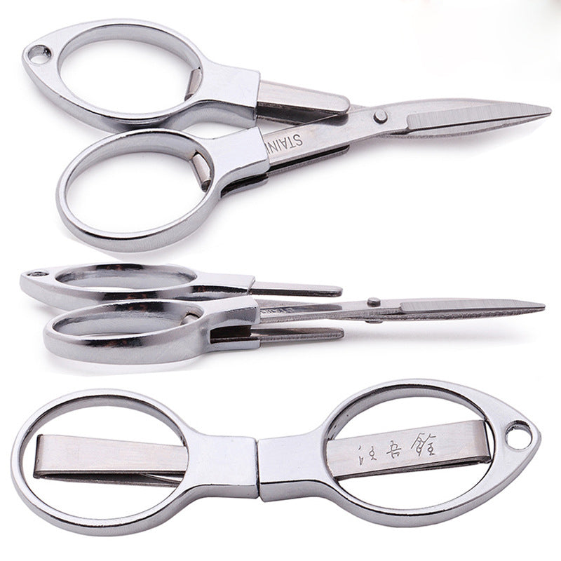 Glasses Shape Tailor Shears Sewing Portable Folding Stainless Steel Scissor For Clothes Sewing