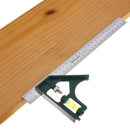 BERRYLION 300mm Adjustable Combination Square Angle Ruler 45/90 Degree with Bubble Level Multifunctional Gauge Measuring Tools