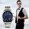 SKMEI 9108  Waterproof Stopwatch Display Date Casual Style Bussiness Men Quartz Watches
