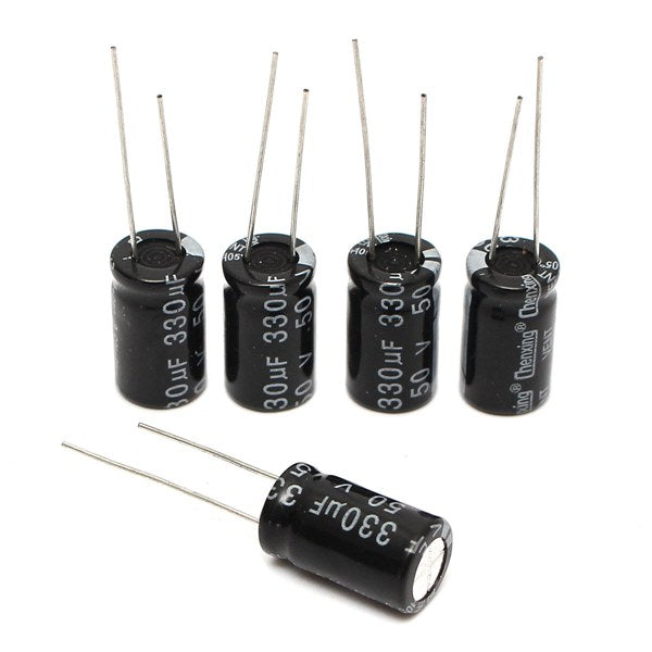 120pcs 15 Value 50V Electrolytic Capacitor 1UF-2200UF Assortment Kit
