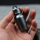 ACHIOOWA Aluminum Alloy EDC Survival Pill Capsule Sealing Storage Tank Outdoor Waterproof Box