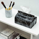 Marble Pattern Tissue Car PU Leather Office Marble Holder Decoration Napkin Box