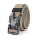 AWMN 125cm x 3.8cm Magnetic Buckle Punch Free Men Tactical Belt Nylon Casual Belts