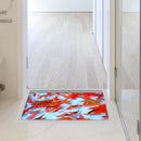PAG 3D Waterproof Goldfish Pond Pattern Bathroom Anti Slip Floor Sticker Washable Shower Room Decor