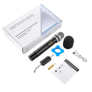 UHF 25 Channel Wireless Handheld Microphone Mic System Home KTV Karaoke Speech Mic Receiver