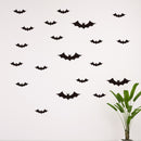 Miico FX3025 Halloween Sticker Wall Stciker Bat Pattern Removable Sticker For Room Decoration