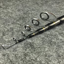 ZANLURE 1.8-2.7m MH Carbon Fiber Telescopic Spinning Fishing Rod Sea Lure Throwing Fishing Pole