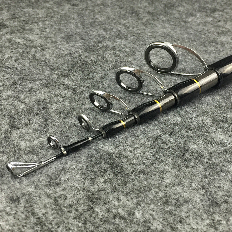 ZANLURE 1.8-2.7m MH Carbon Fiber Telescopic Spinning Fishing Rod Sea Lure Throwing Fishing Pole