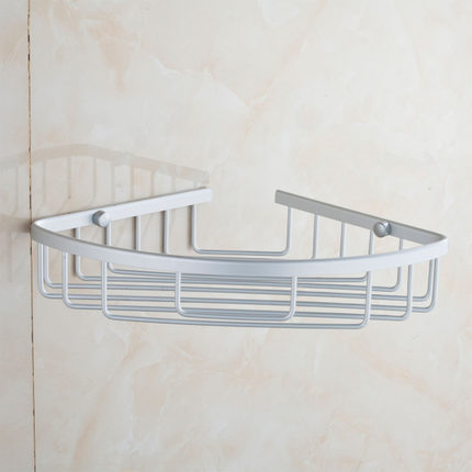 Aluminium Wall Mounted Bathroom Corner Shower Caddies Storage Shelf Rack Holder