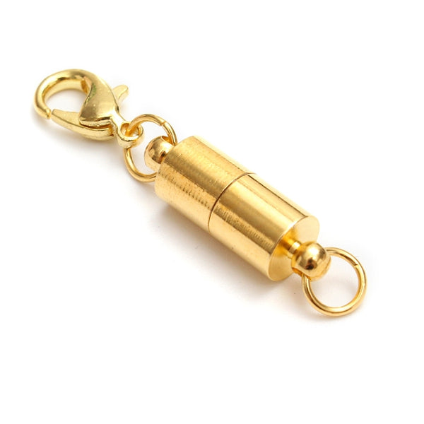 Gold Silver Magnetic Bracelet Necklace Lobster Clasp DIY Jewelry
